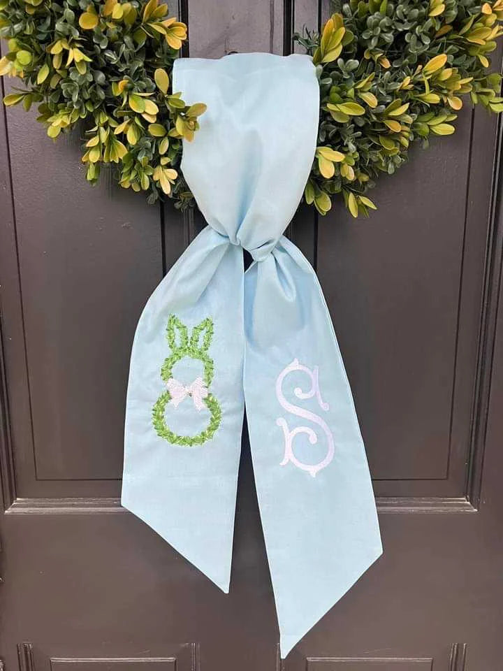 Cotton Pastel Wreath Sash