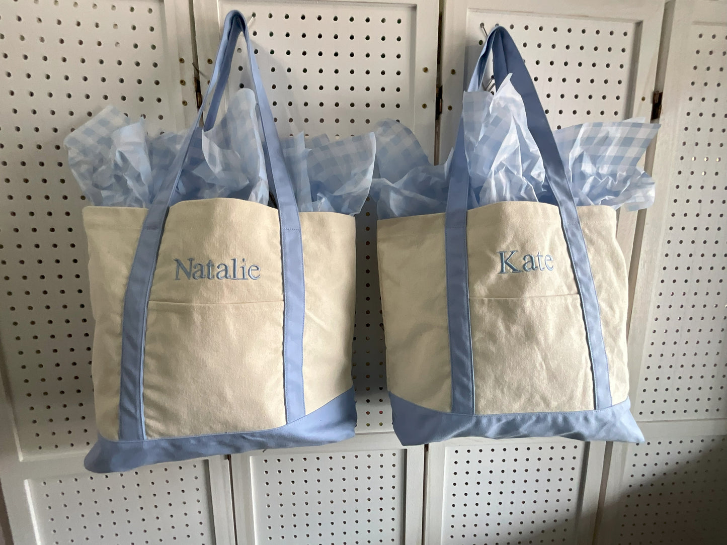 Canvas Boat Tote with Optional Monogram