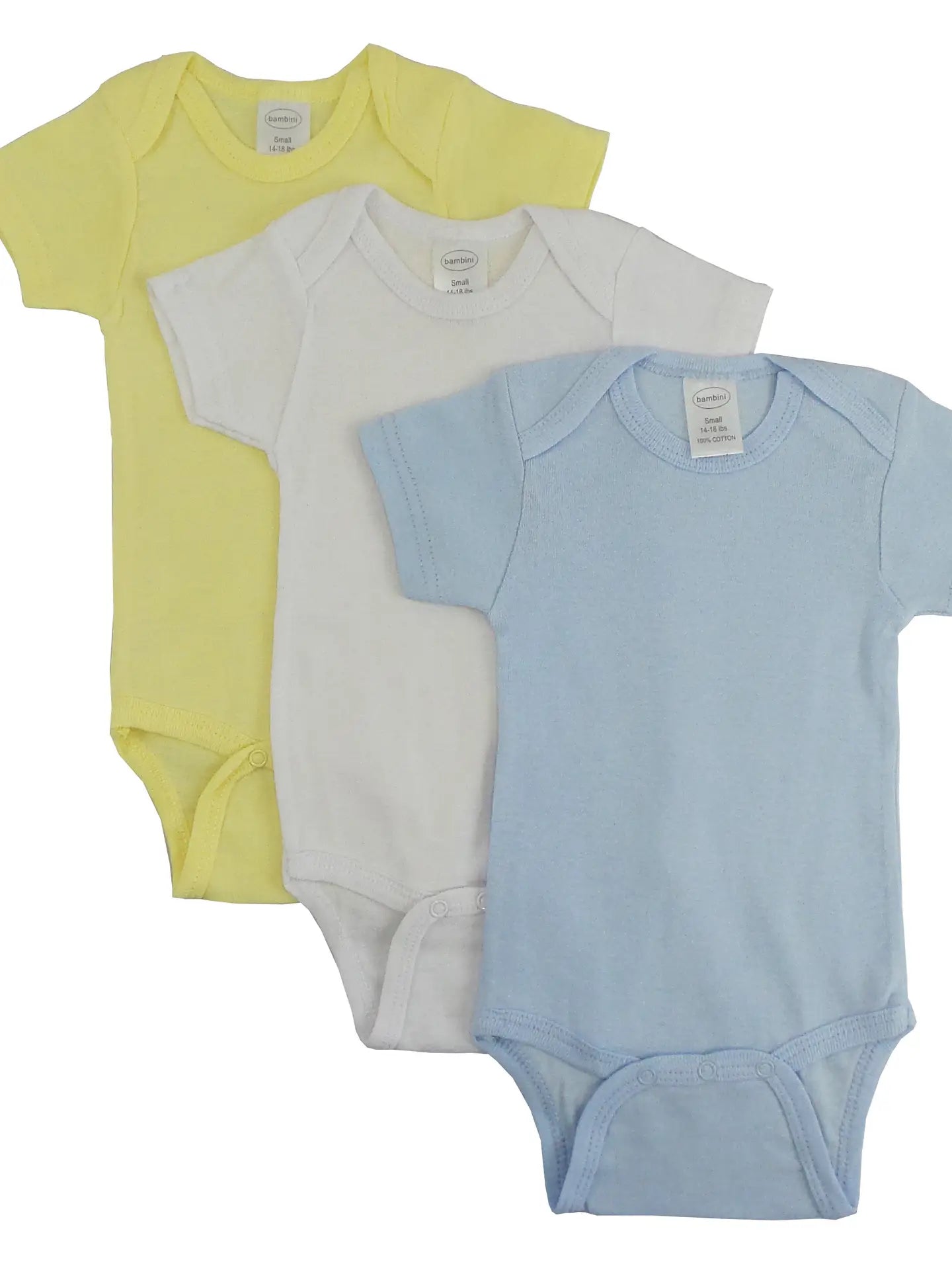 Cotton Rib Knit Short Sleeve Infant Onesie