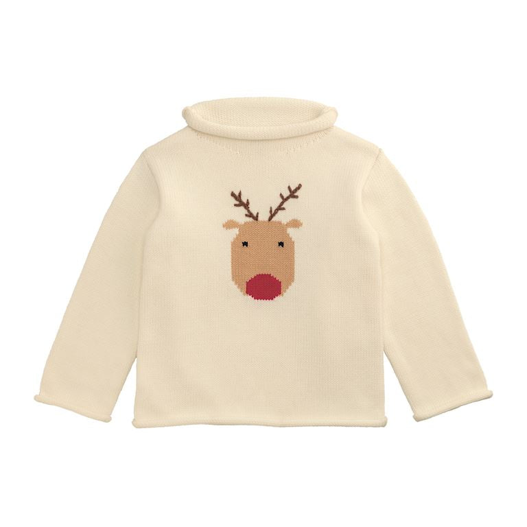 Reindeer Rollneck Baby & Toddler Sweater