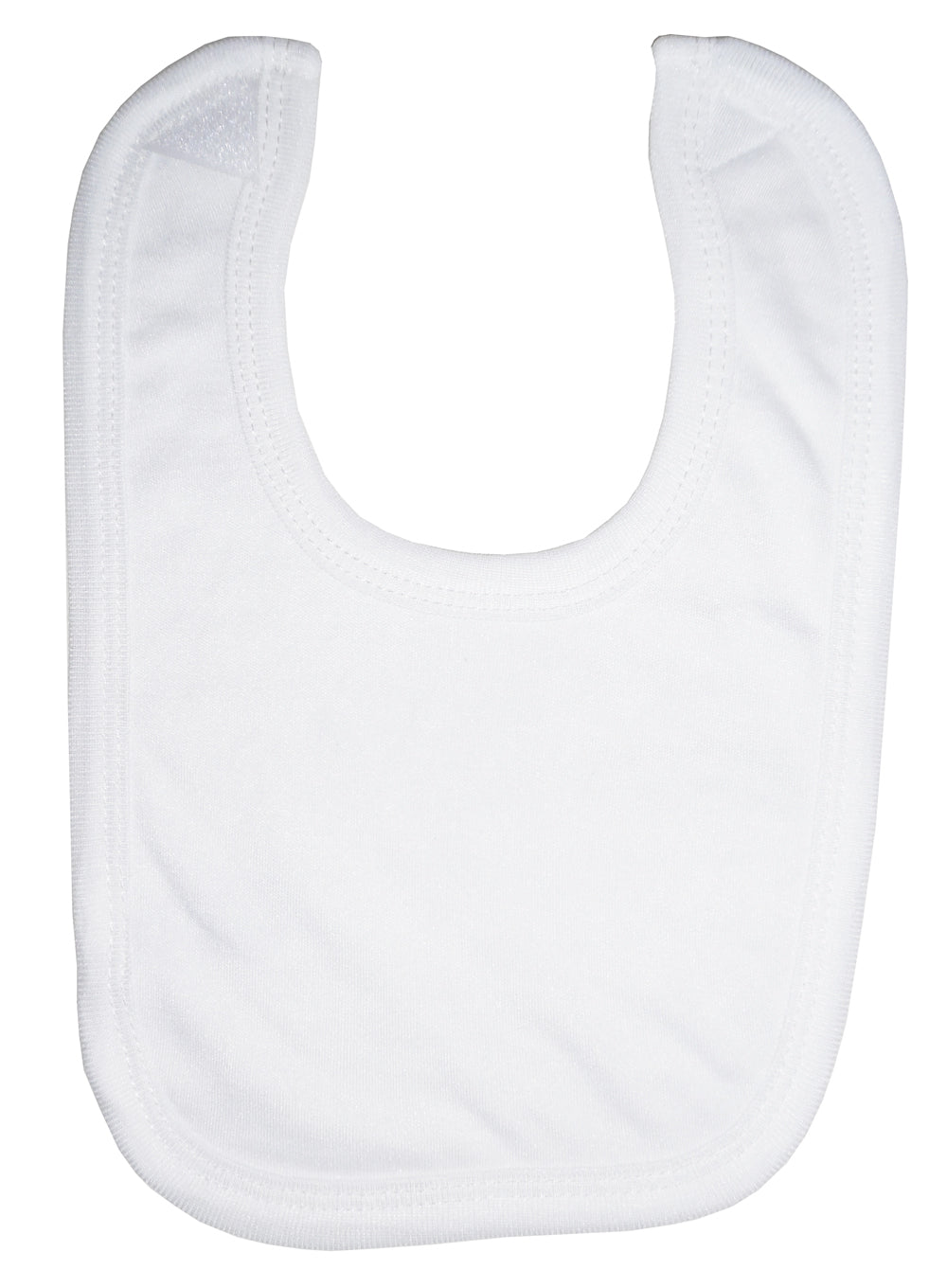 White Cotton Infant Bib