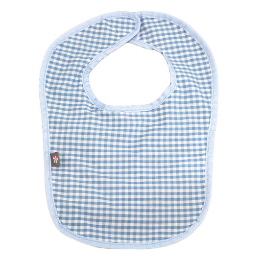 Baby Blue Gingham Bib with optional monogram