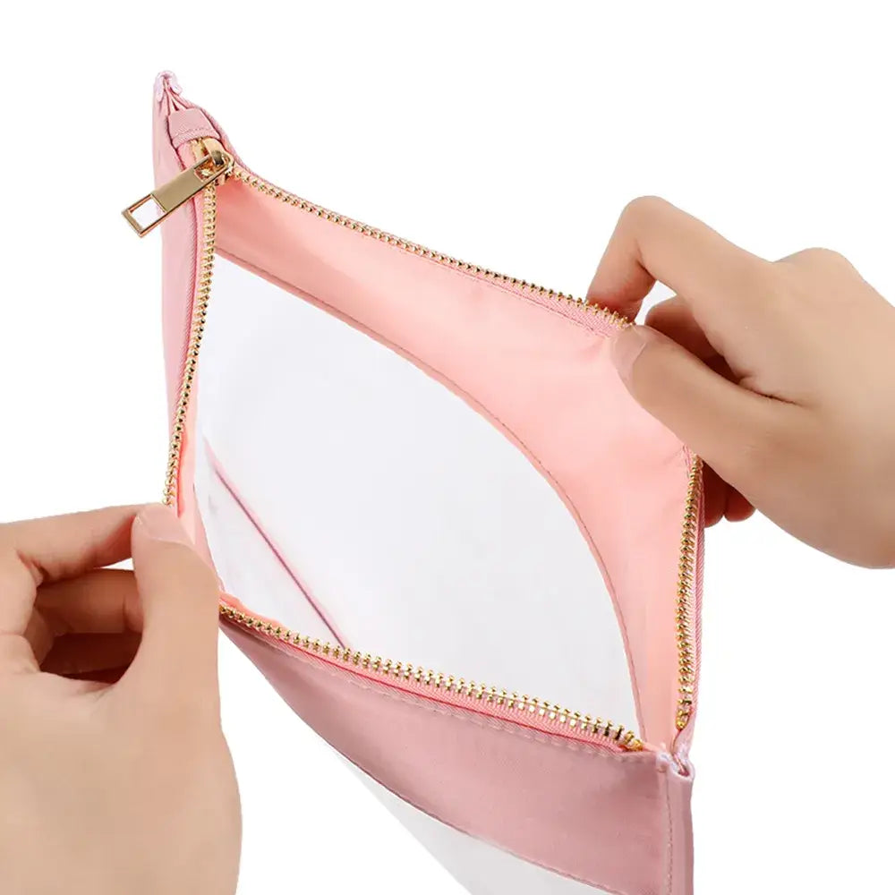 Jumbo Clear Nylon Pouches in a Rainbow of Colors