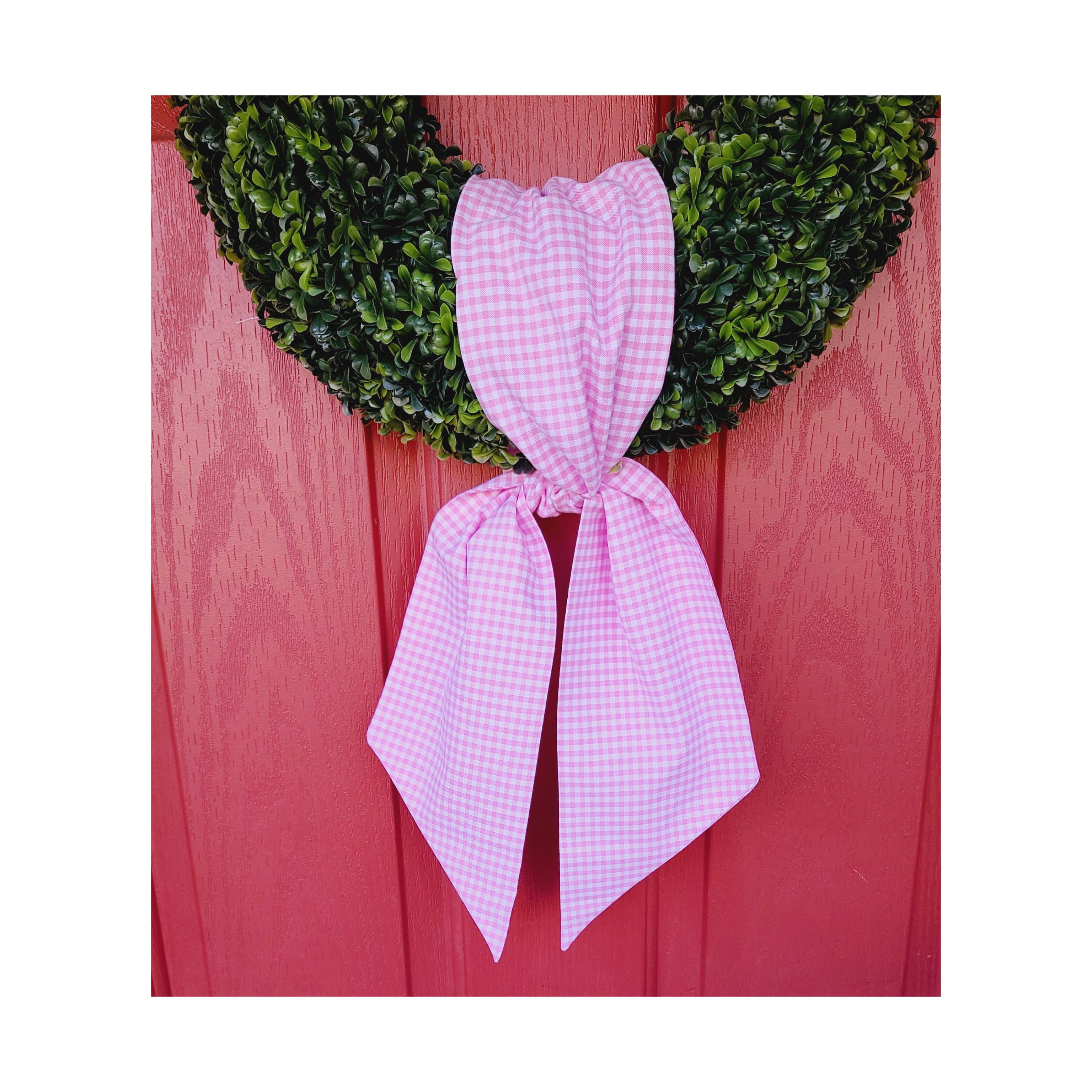 Pastel Gingham Sash for Easter Baskets and Easter Decor