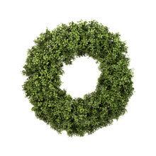 Faux UV Protected Boxwood Round Wreath - 30 inch