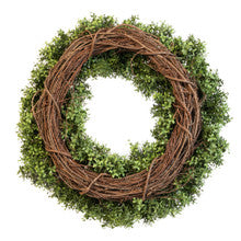 Faux UV Protected Boxwood Round Wreath - 30 inch