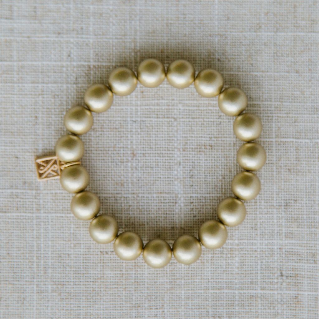 Christie Bracelet in Matte Gold by Michelle McDowell