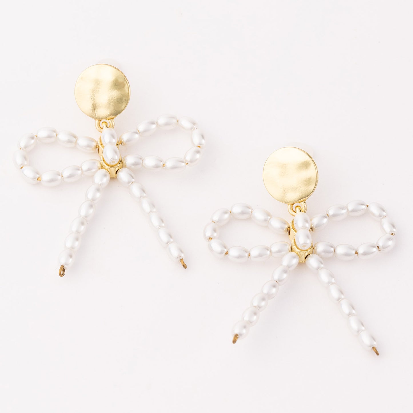 Blair Gold and Seed Pearl Earrings by Michelle McDowell