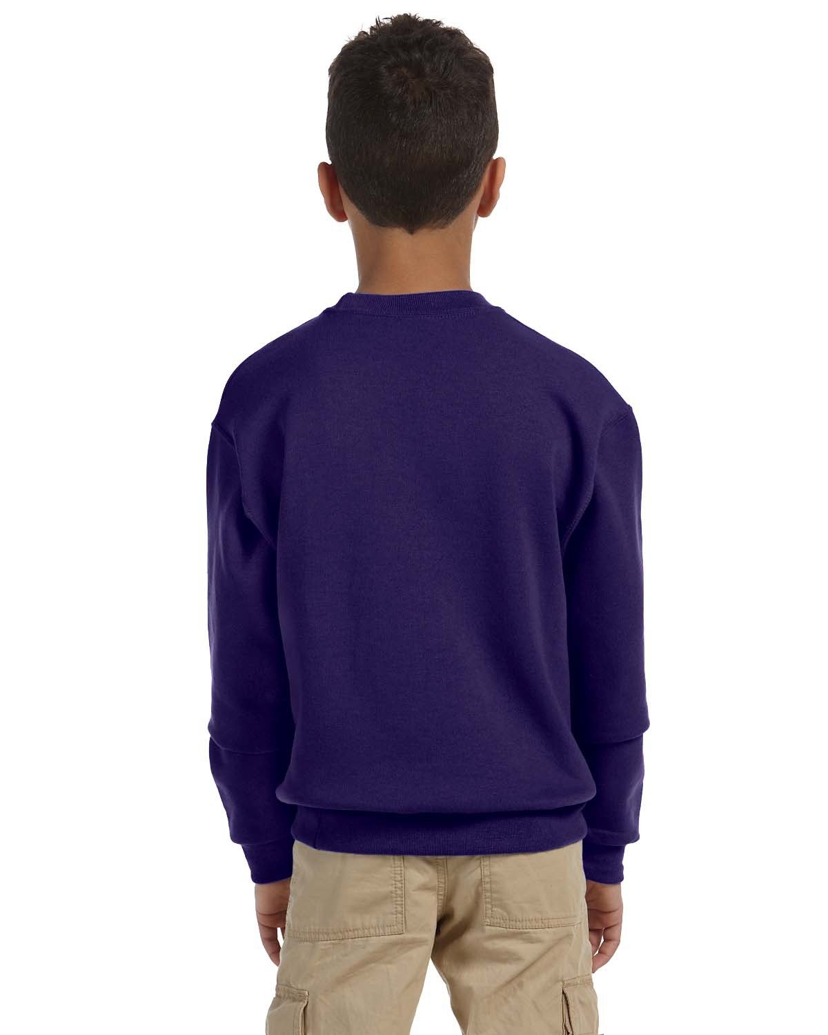Youth Purple Monogrammed Sweatshirt