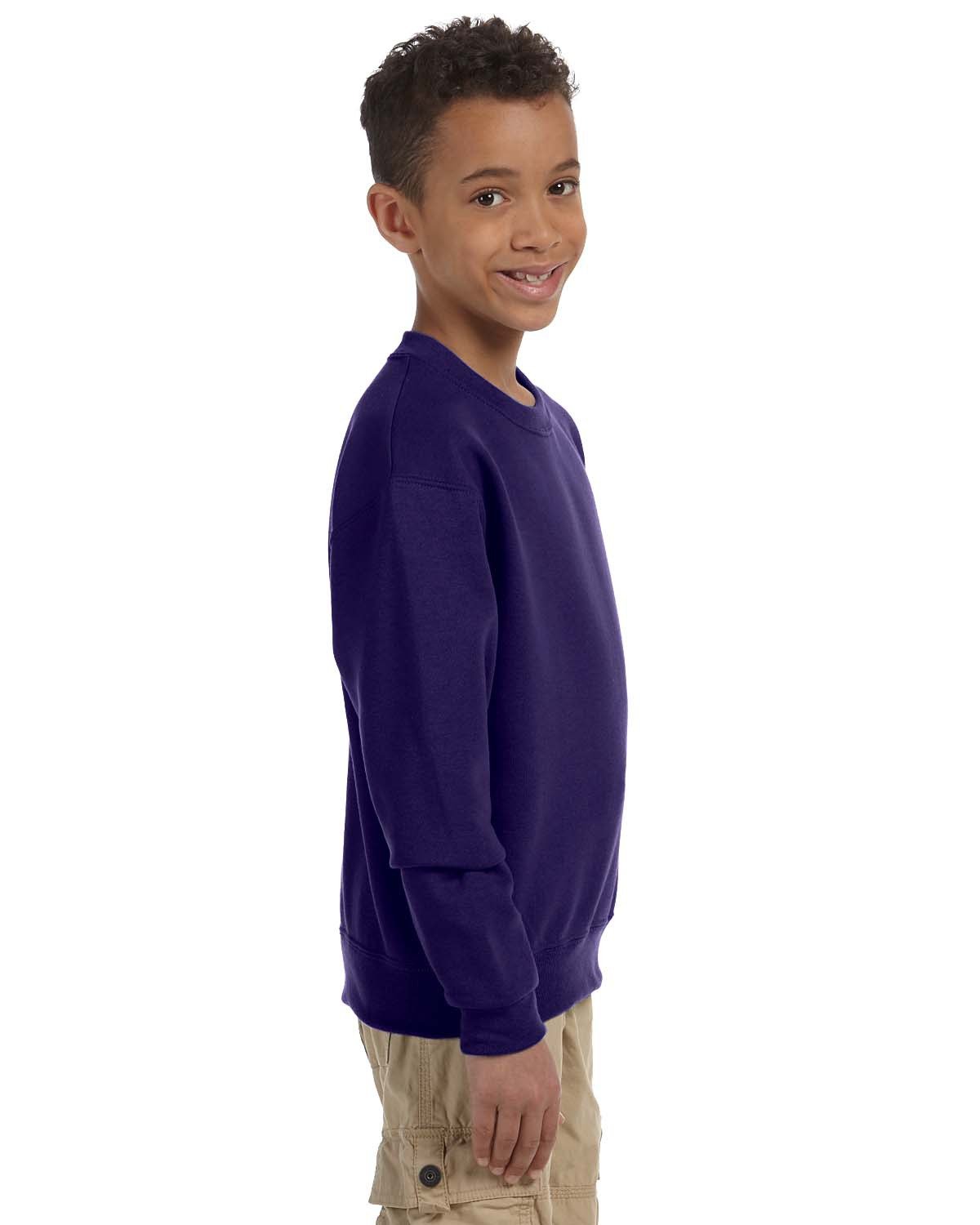 Youth Purple Monogrammed Sweatshirt