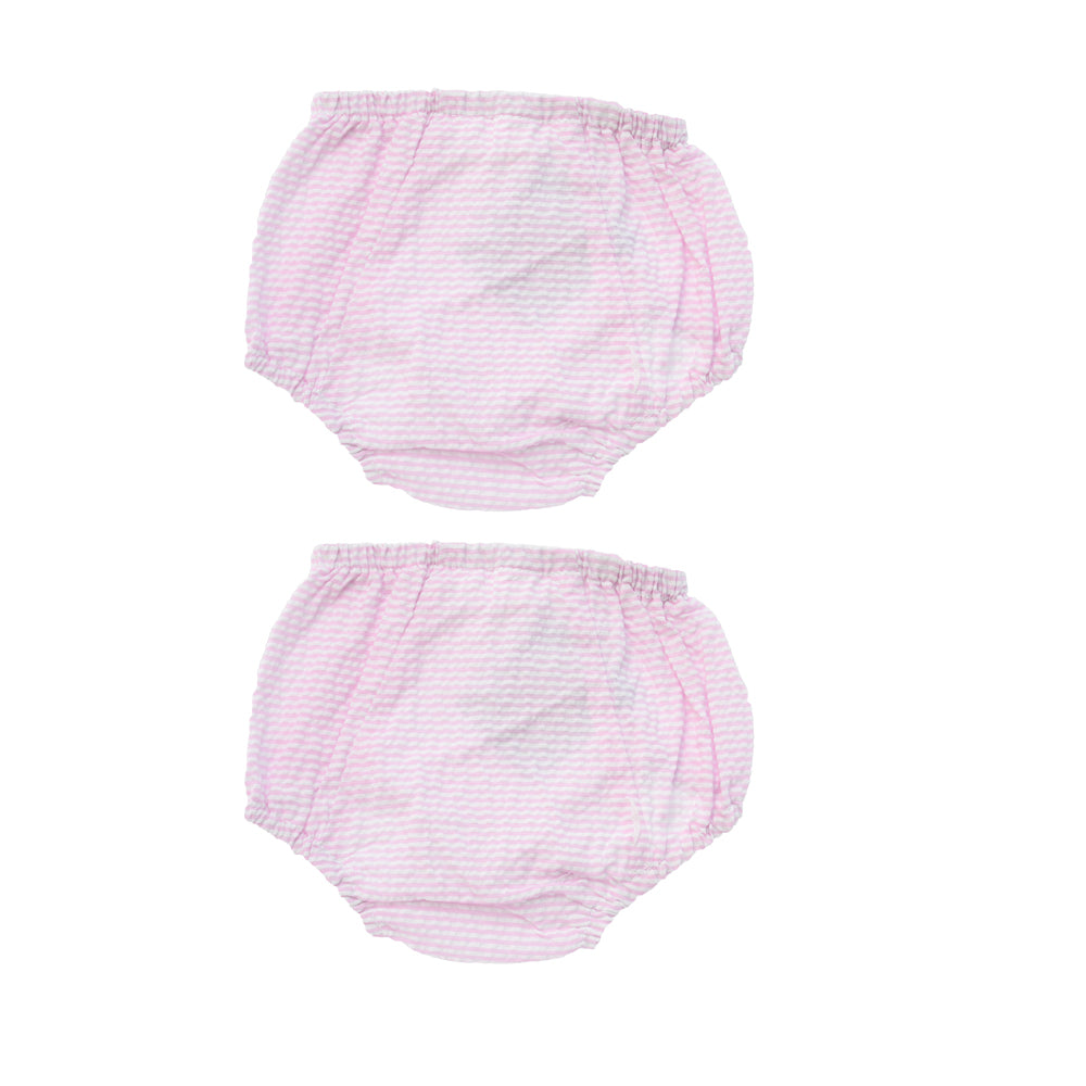 Baby Blue Seersucker Bloomer with Optional Monogram