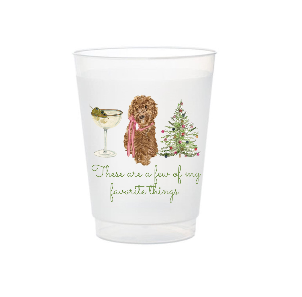 Few Of My Favorite Things Clear Frosted 16oz Shatterproof Cups