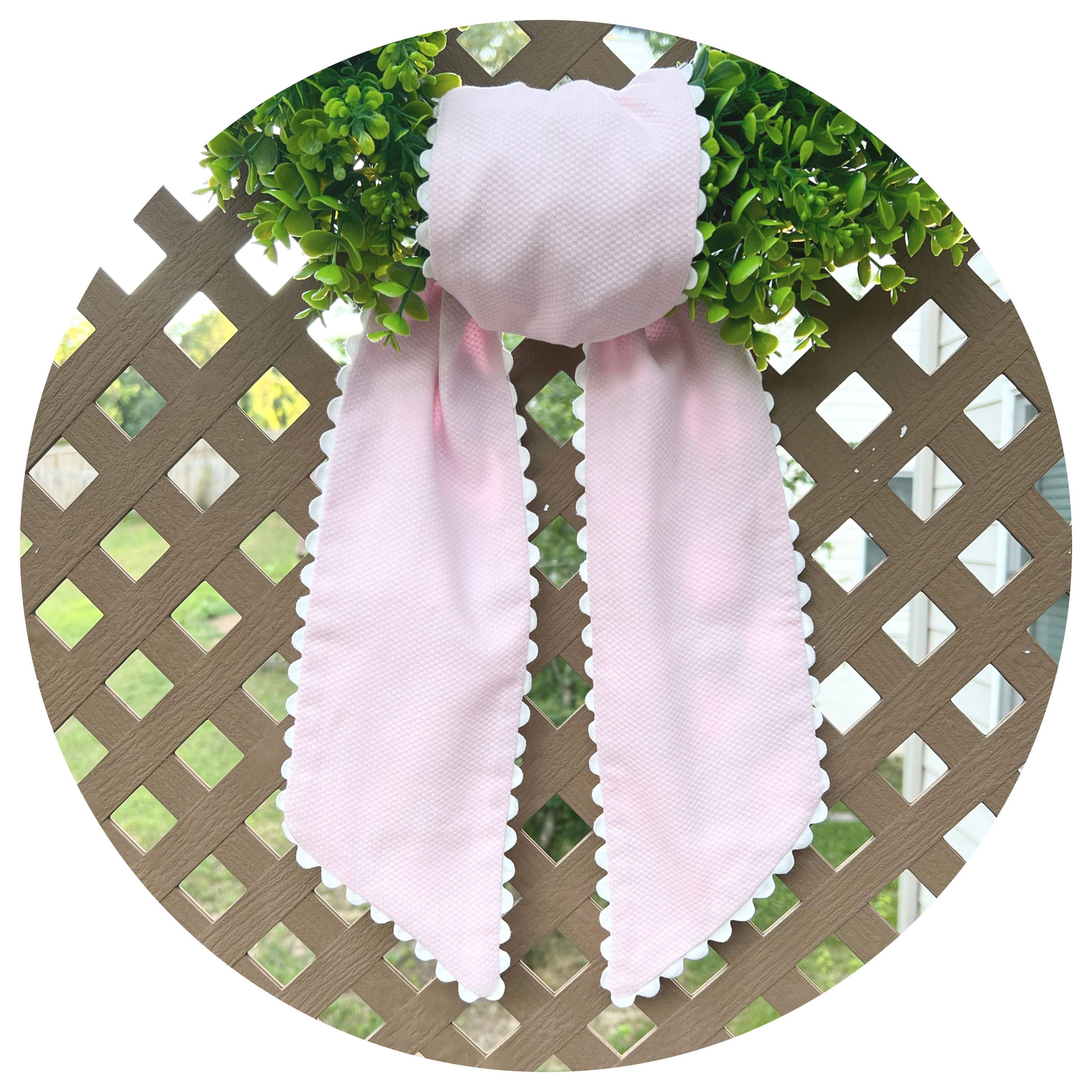 Pastel Color Cotton Pique Sash with Trim