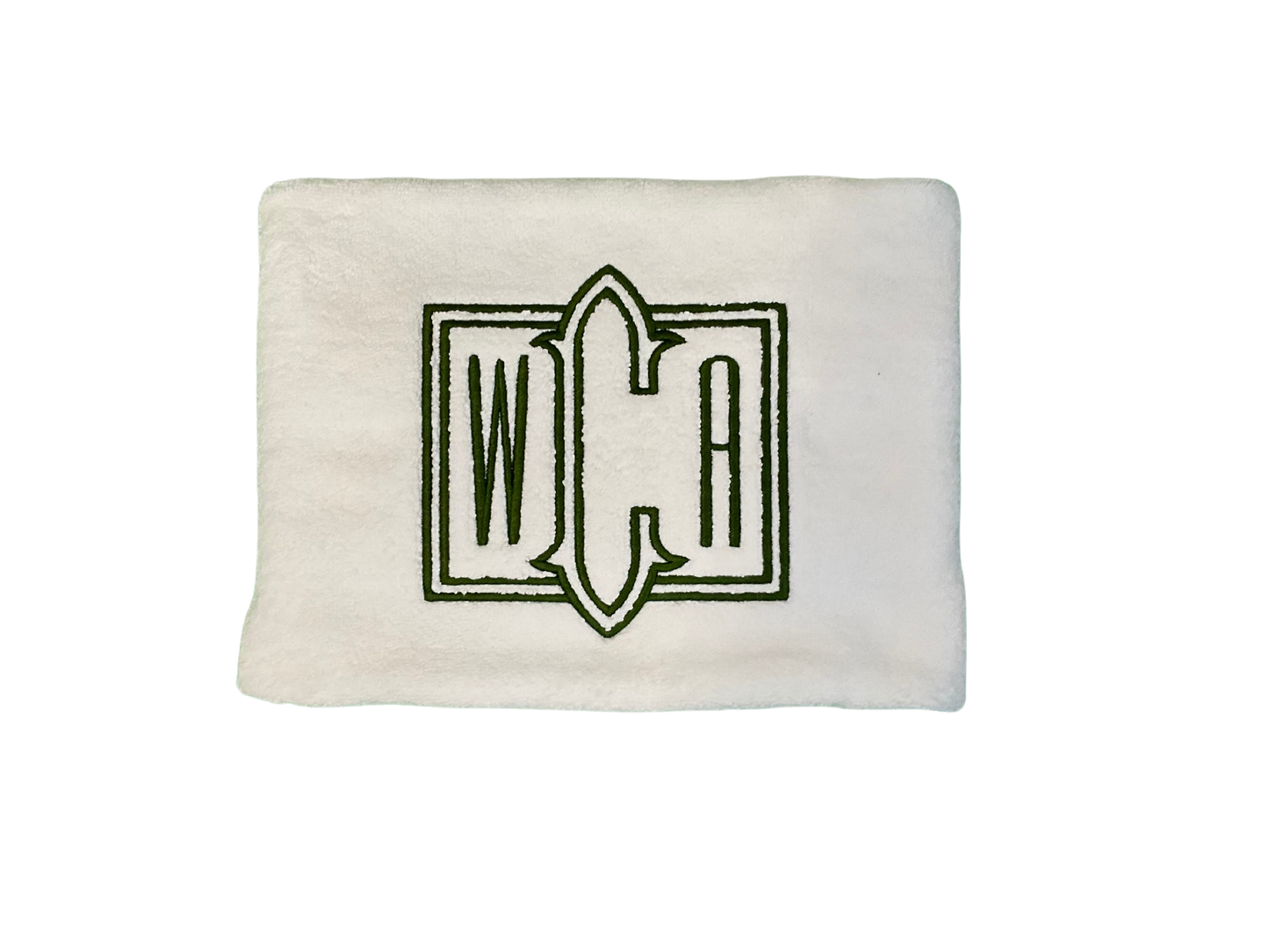 White Luxury Thick Cotton Terry Bathmat with Monogram