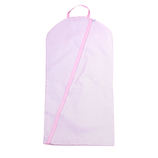 Pink Seersucker Garment Bag