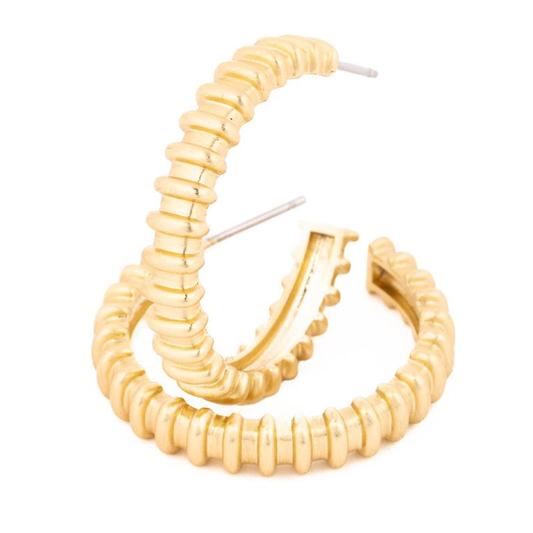 Gold Hoop Adeline Earrings by Michelle McDowell