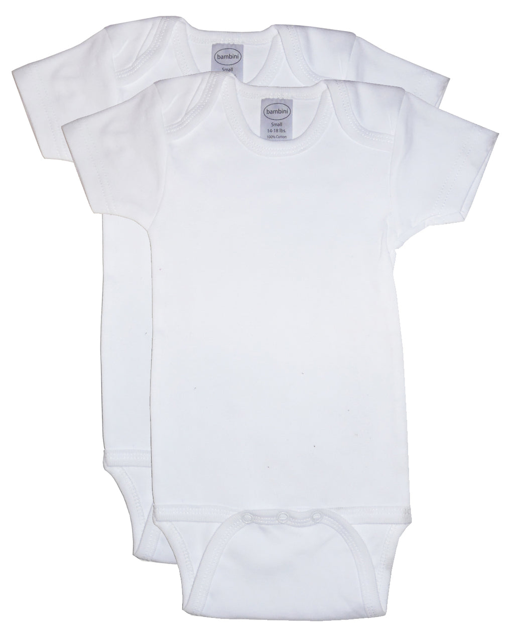 Cotton Rib Knit Short Sleeve Infant Onesie