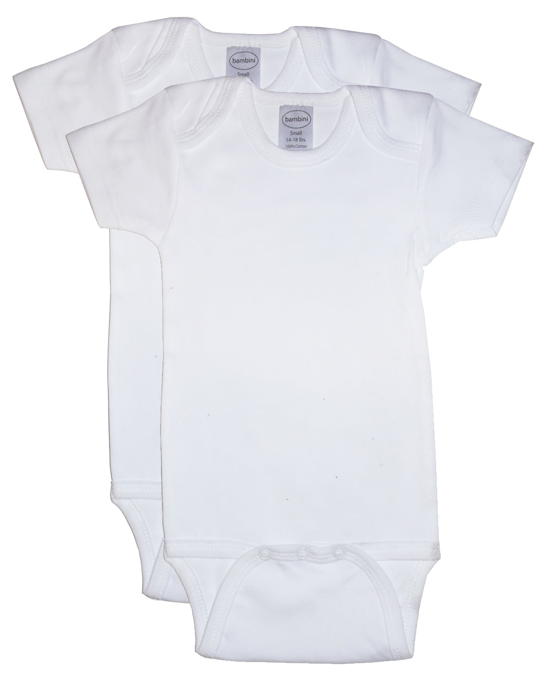 Cotton Rib Knit Short Sleeve Infant Onesie