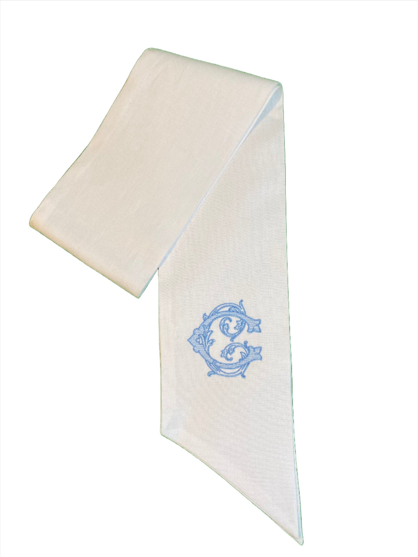 Ivory Cotton Wreath Sash
