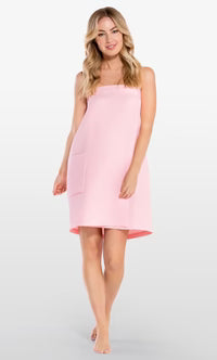 Blush Waffle Spa Bath Wrap