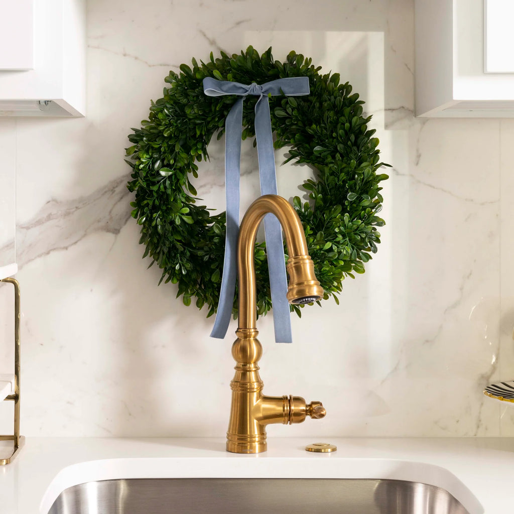 Artificial Boxwood Wreath Set for Indoors or Outdoors