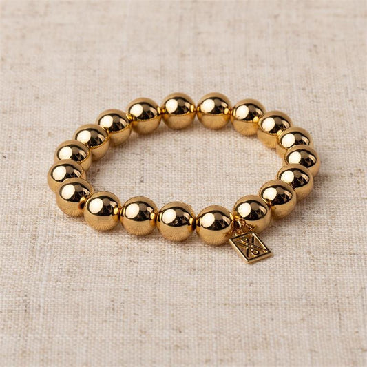 Christie Bracelet in Shiny Gold by Michelle McDowell