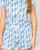 Claire Ginger Jar Print Short Sleeve Sleep Set in White and Palace Blue from The Royal Standard