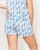 Claire Ginger Jar Print Short Sleeve Sleep Set in White and Palace Blue from The Royal Standard