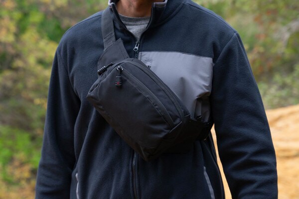 EDC Sling Bag Waist Pack in Black