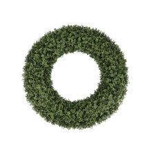 Faux UV Protected 30 inch Boxwood Round Wreath