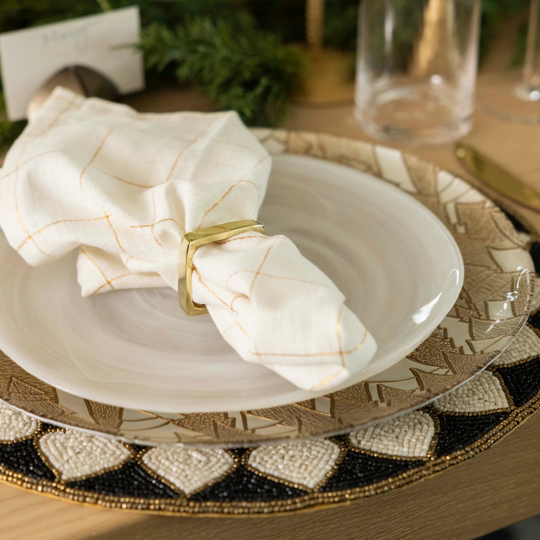 Stonewashed Ivory Linen Napkins Set of 4