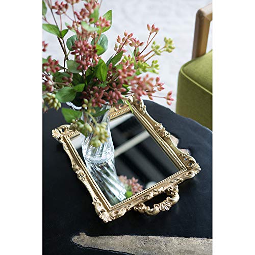 Gold Baroque Mirror Tray