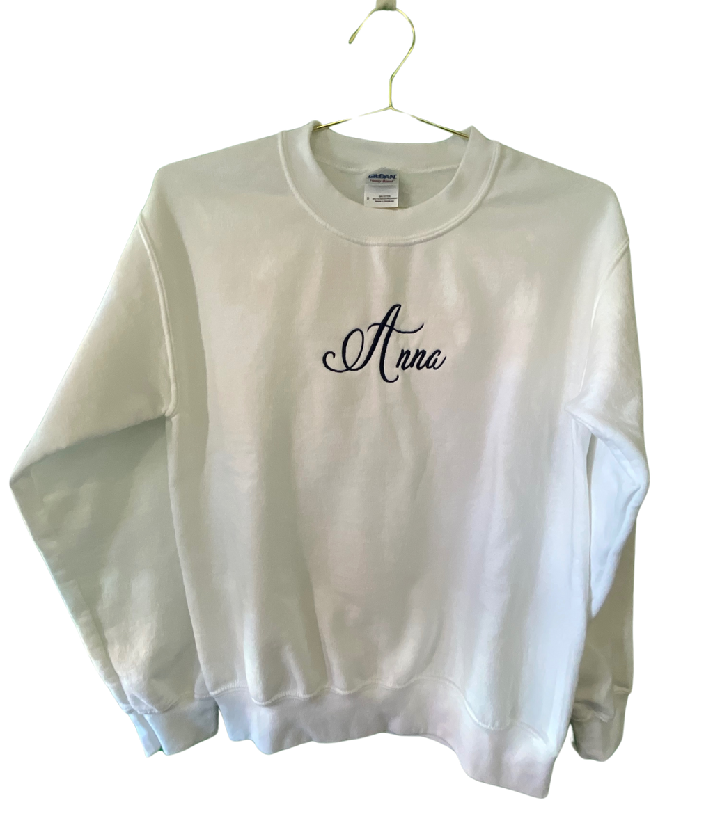 White Crewneck Sweatshirt