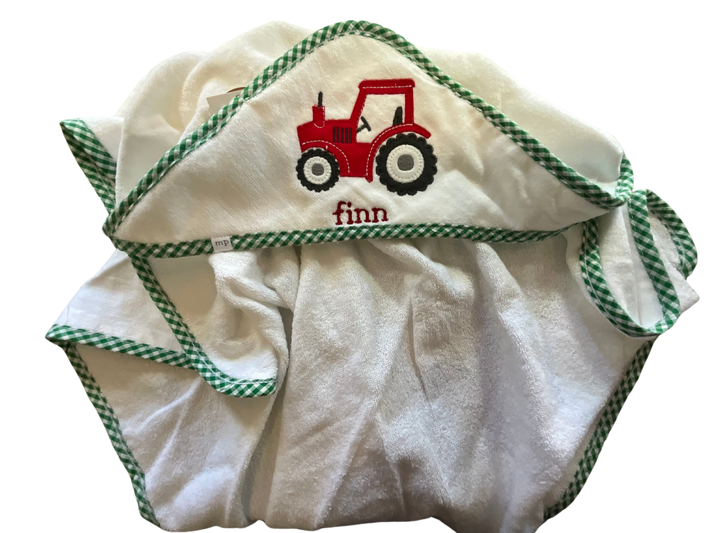 Tractor Hooded Towel