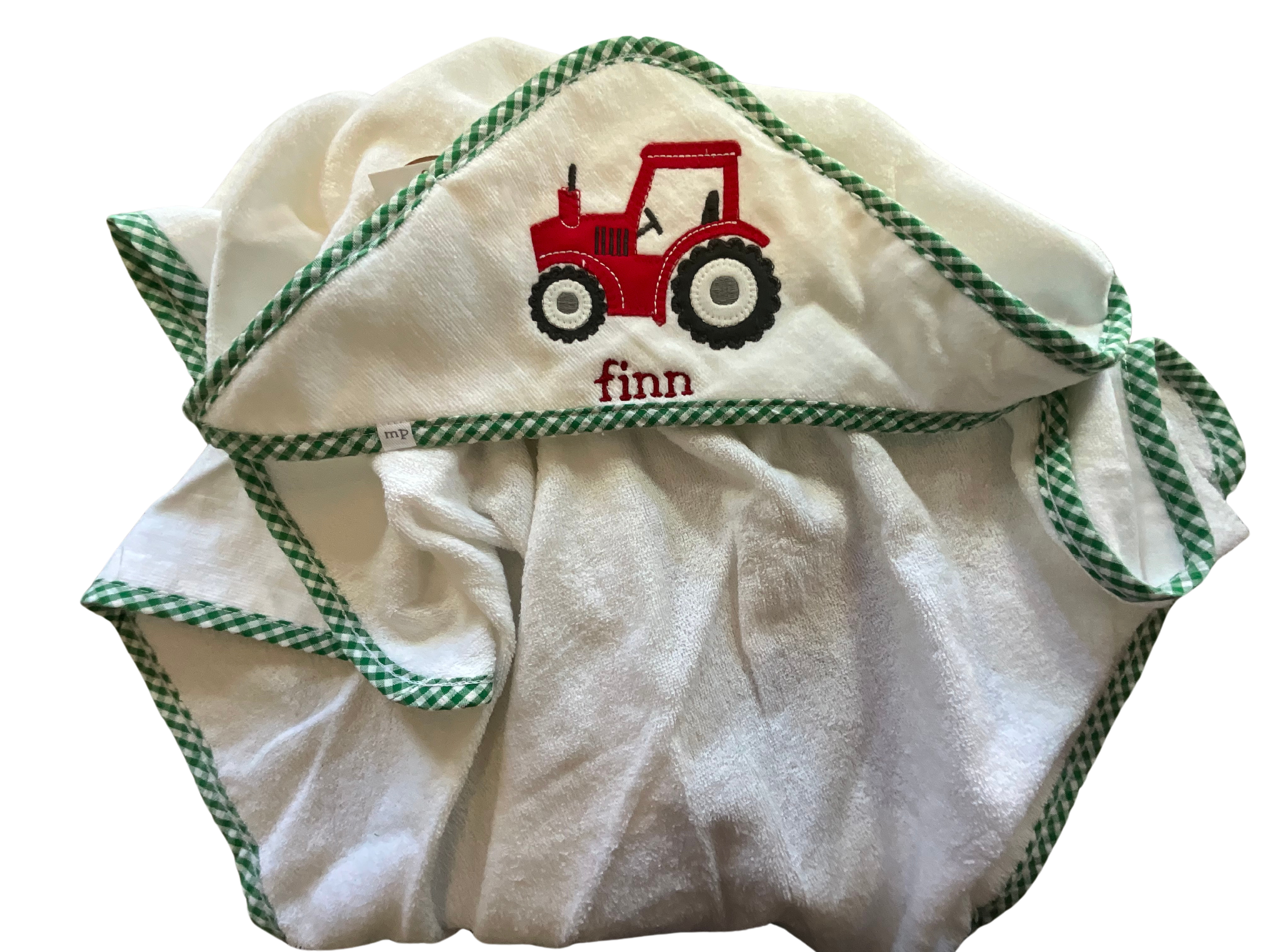 Tractor Hooded Towel