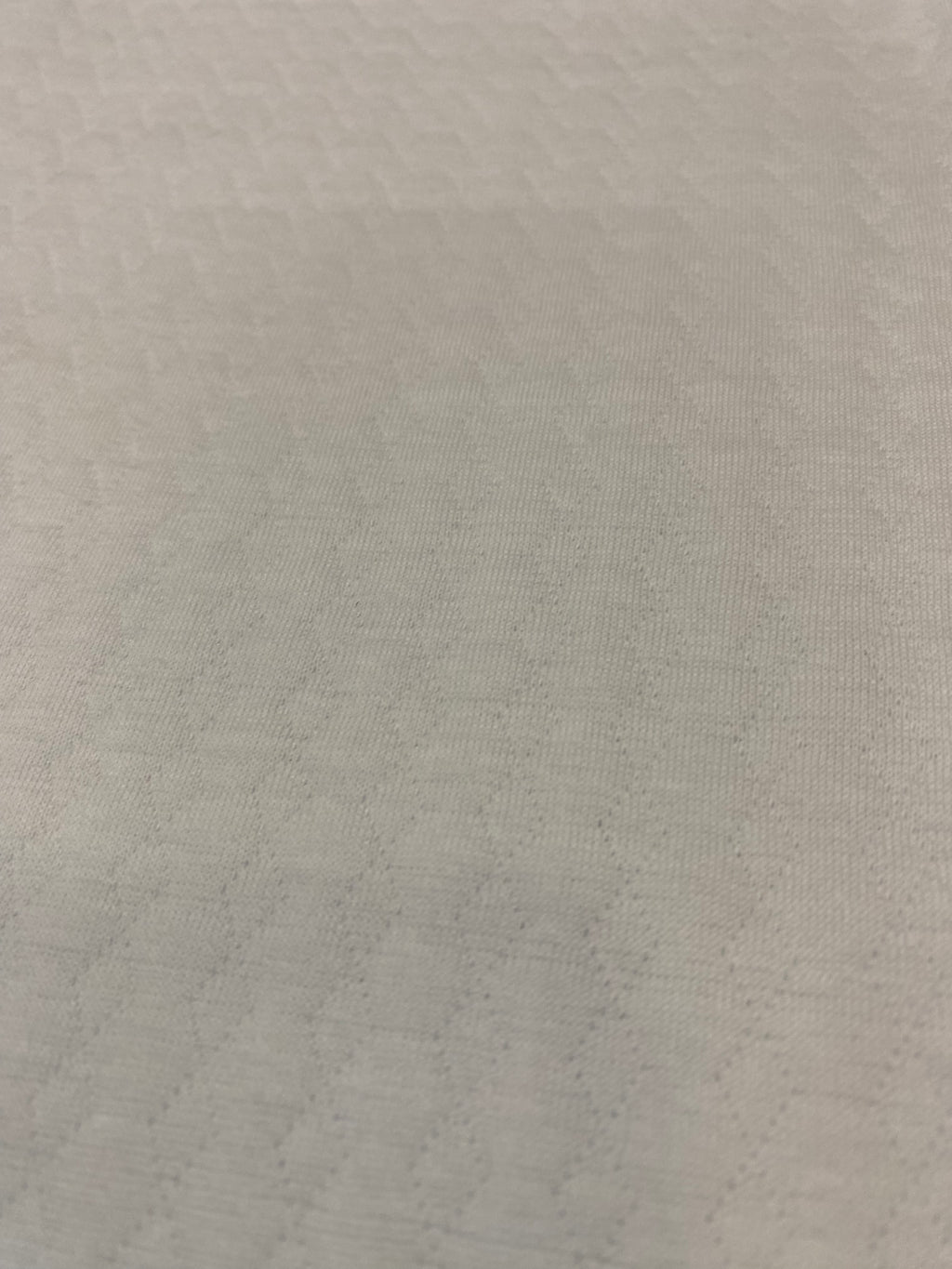 White Cotton Burp Cloth with Diamond Jacquard Texture