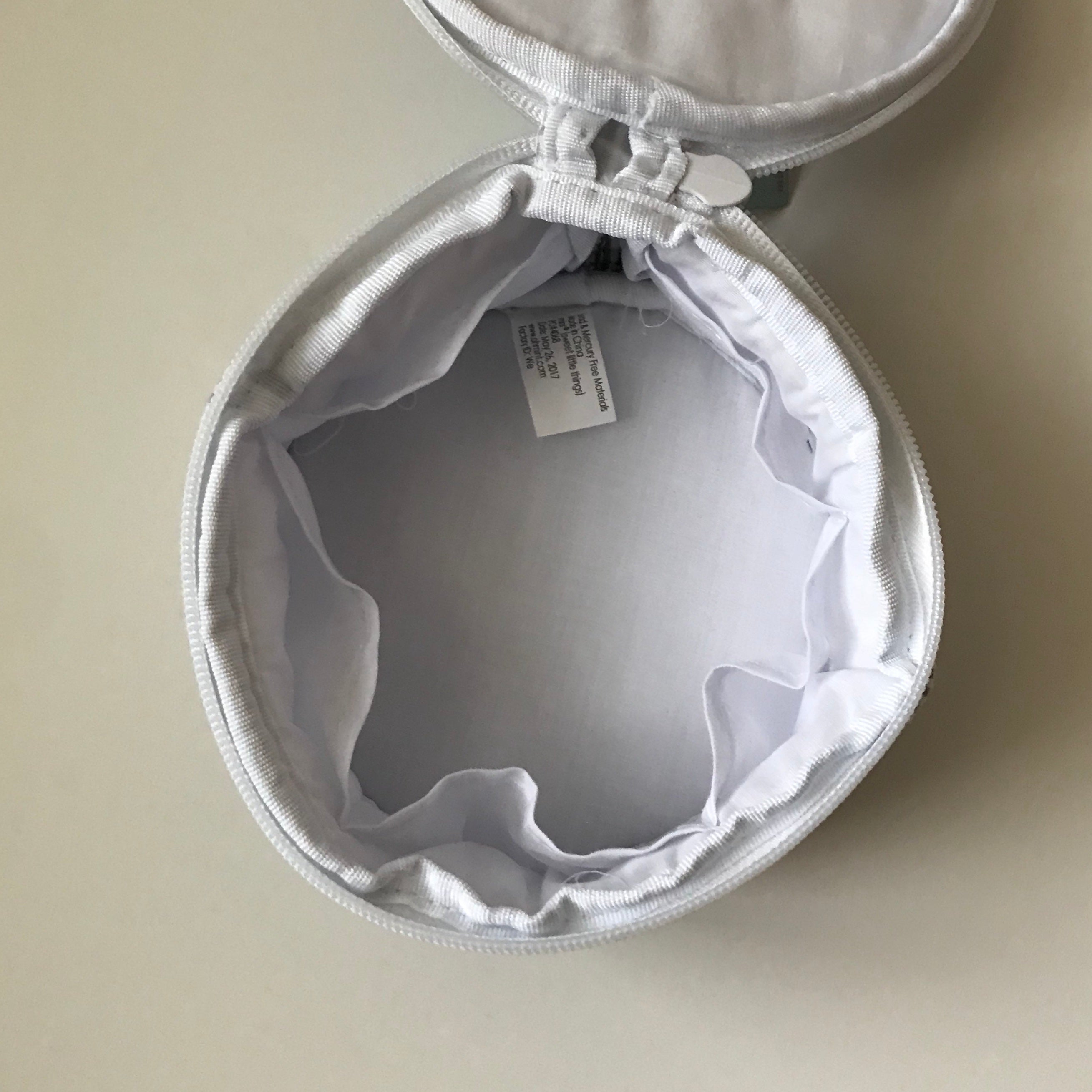 Mint Seersucker Button Jewelry Case