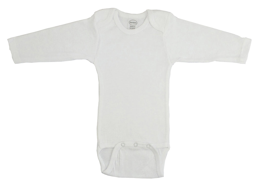 Cotton Rib Knit Long Sleeve Infant Onesie