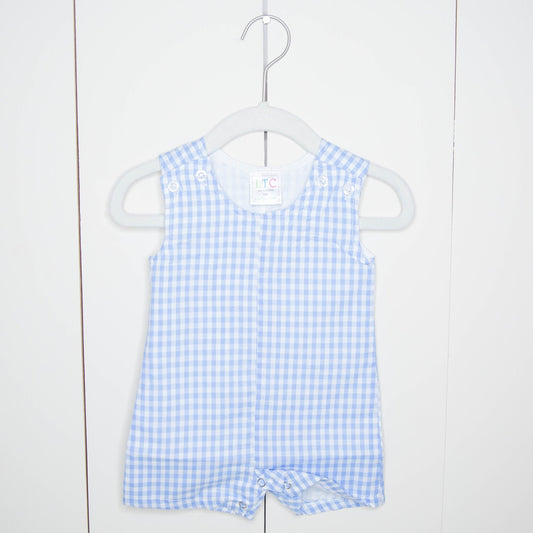 Boys Blue Gingham Jon Jon