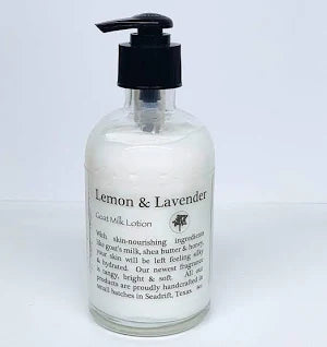 Lemon & Lavender 8oz Goat Mild Lotion by Simplified Soap