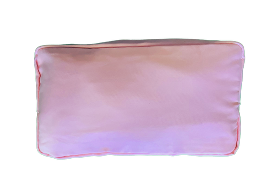 Rose Pink Large Nylon Cosmetic Bag