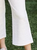 Lula Jacquard Pant in Ivory by Mary Square