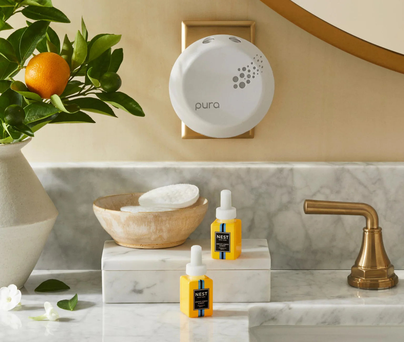 Amalfi Lemon & Mint Refill Duo for NEST x Pura Smart Home Fragrance Diffuser - Smart Vials