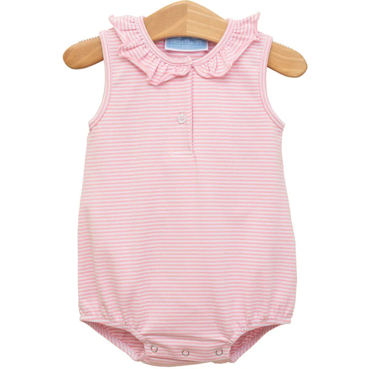 Nora Bubble Light Pink Stripe from Trotter Street Kids