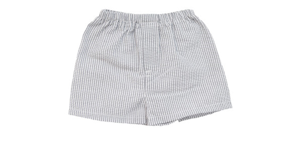Grey Seersucker Short