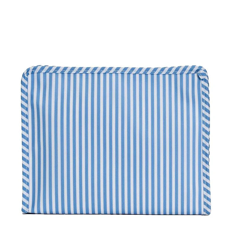 TRVL Designs ROADIE LARGE Zip Pouch - Pimlico Stripe Blue Chambray