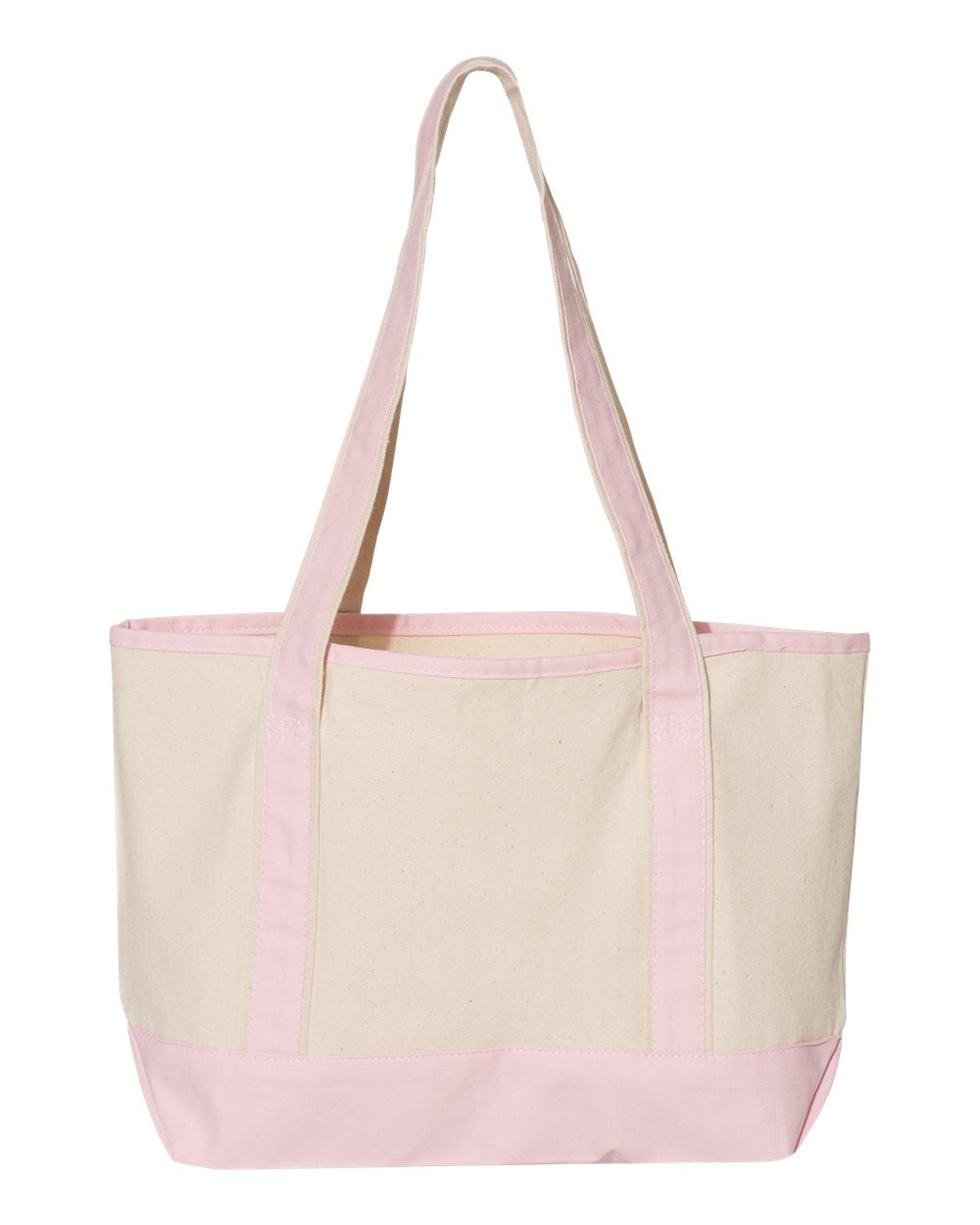 Small Deluxe Canvas Tote in Pink