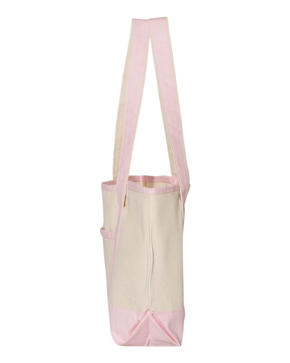 Small Deluxe Canvas Tote in Pink