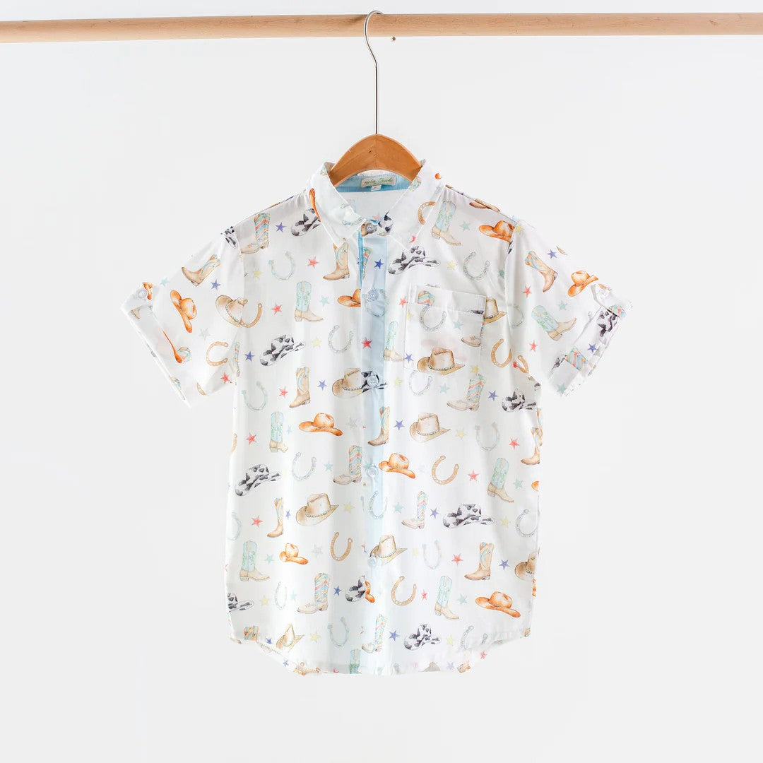 Rodeo Ready Short Sleeve Collared Shirt