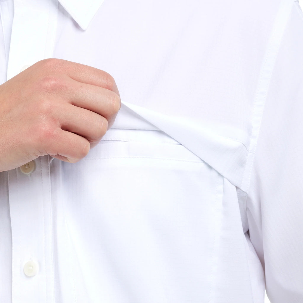 White Microfiber Explorer Shirt by GameGuard